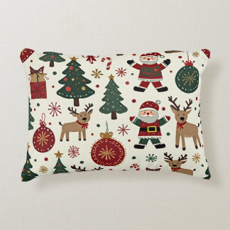C'est un coussin coussin avec décoration de Noël