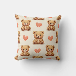 C'est un coussin mignon en forme d'ours.