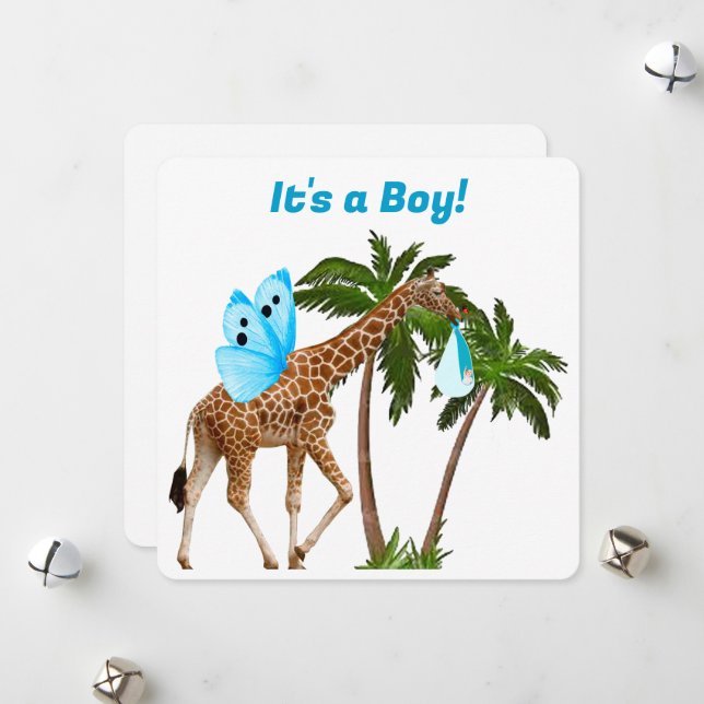 C'est un garçon Carte pour notes (Devant/Arrière en situation)