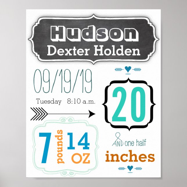 C'est un garçon ! Poster de la nouvelle flèche de  (Devant)