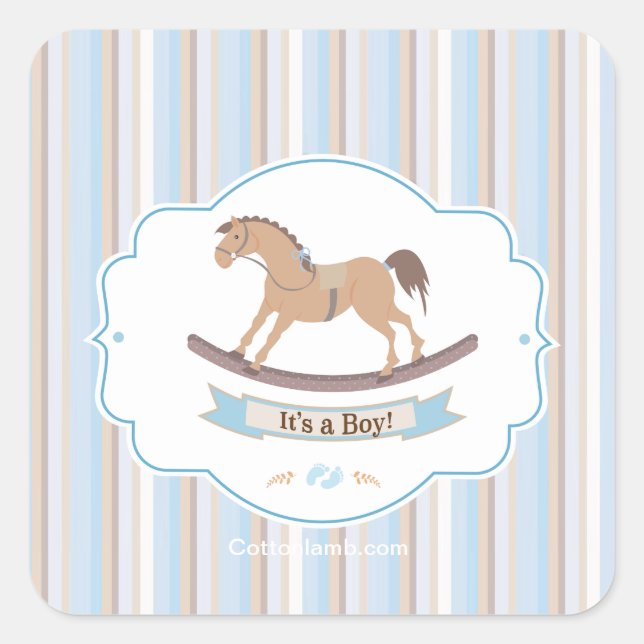 C'est un garçon qui chante des stickers Cheval (Devant)