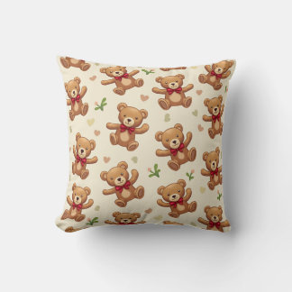 C'est un mignon coussin en forme d'ours.