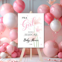 C'est un panneau de bienvenue Fleurs Rose Pâle pou