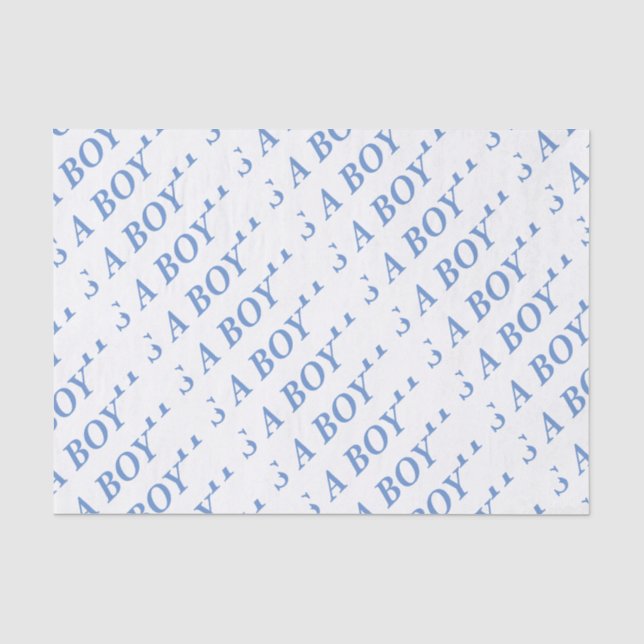 C'est un papier de soie de soie de GARÇON (bleu) (Recto)