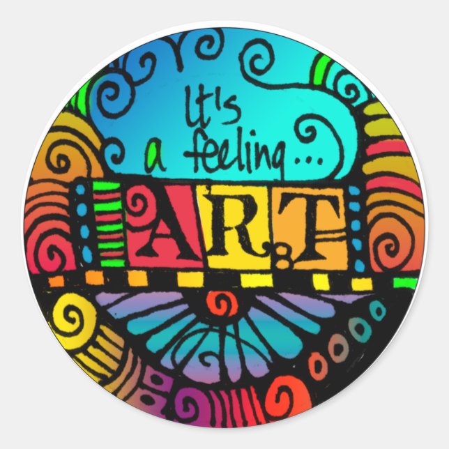 C'est un sentiment - Art Set de 20 autocollants (Devant)