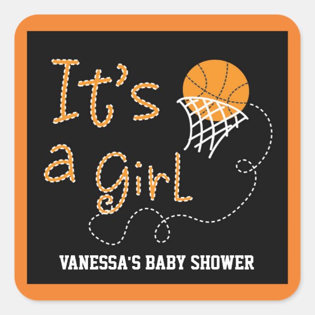 C'EST UN Sticker DE Baby shower-Basket-Basket-Ball (Devant)