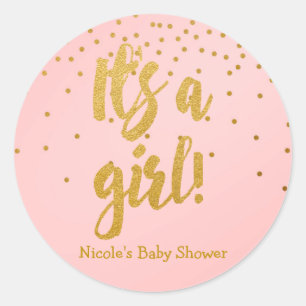 C'est un Sticker de points Confetti Rose & Or Fill