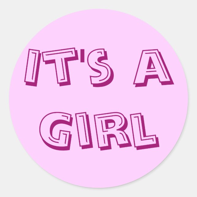 C'est un Sticker pour filles (Devant)