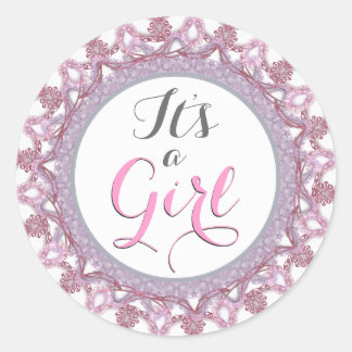 C'est un Sticker rond pour fille