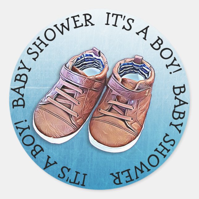 C'est un Stickers Baby shower Garçon (Devant)