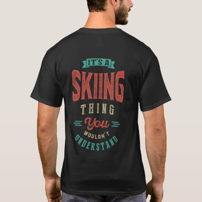 C'est un truc de ski | T-shirt (Dos)
