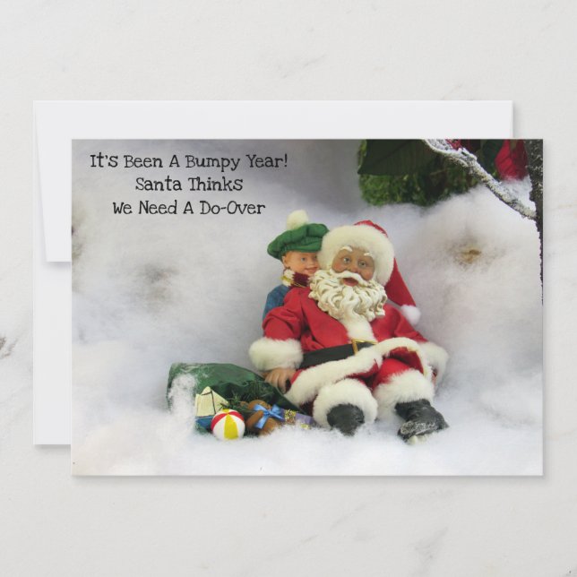 C'est une année difficile - Carte de Noël plate (Devant)