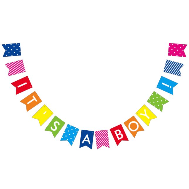 C'est une bannière de Baby shower Arc-en-ciel (Tout)
