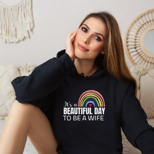 C'est une belle femme de jour Rainbow Black Sweat