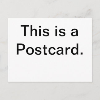 C'est une carte postale