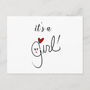 C'est une carte postale de fille