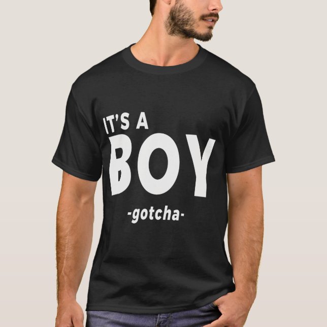 C'Est Une Chemise Garçon Drôle T-shirt Révélation  (Devant)