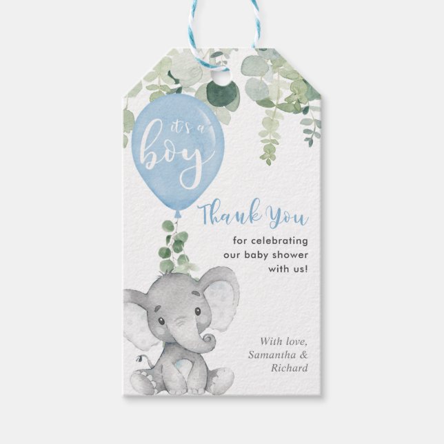 C'est une étiquette de faveur baby shower de ballo (Devant)
