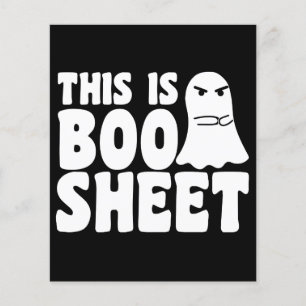 C'est une feuille de Boo Fantôme drôle de costume 