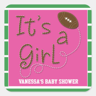 C'est une fille Autocollant pour fête de baby show