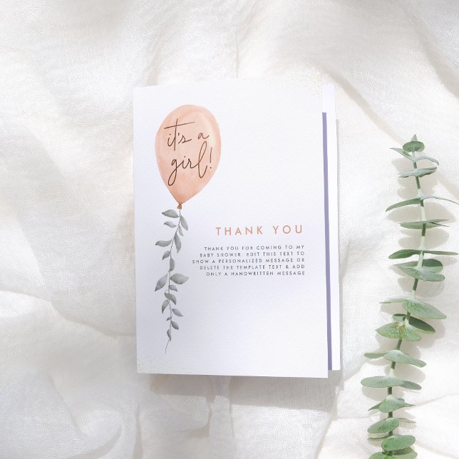 C'Est Une Fille Balloon Merci de Baby shower (Créateur téléchargé)