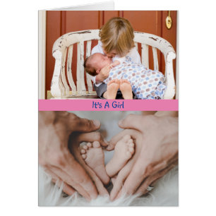 C'est une fille double photo texte personnalisé an