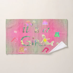 "C'est une fille" Illustration de vêtements de béb