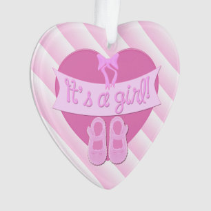 C'est une fille Pink Heart Bow Chaussures Baby Gir