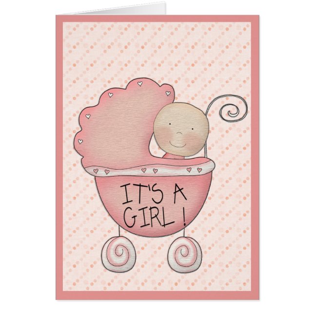 C'est une fille ! Porte bébé rose Photo (Devant)