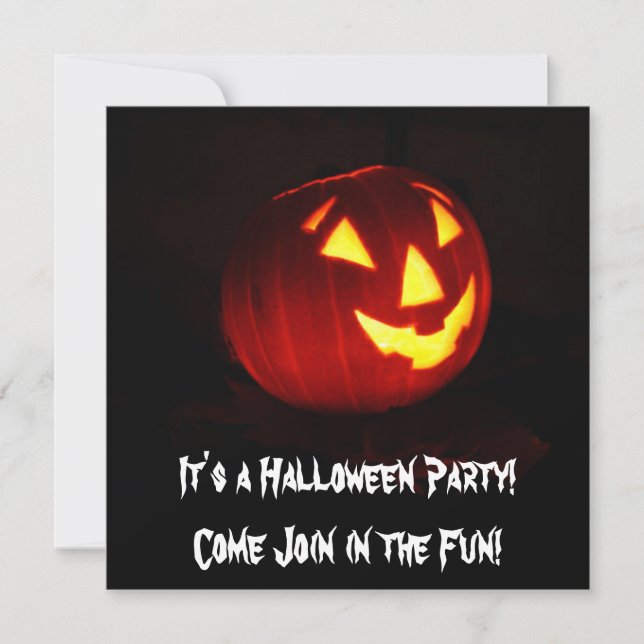C'est une invitation à la fête d'Halloween (Devant)