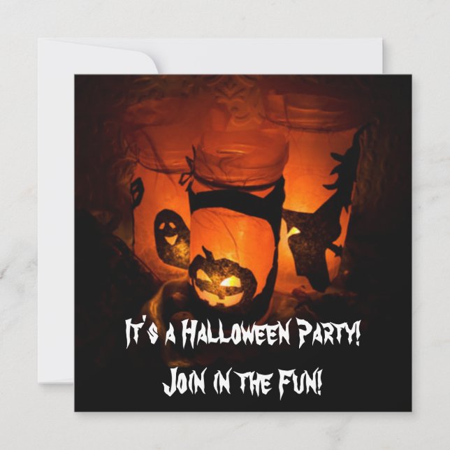 C'est une invitation à la fête d'Halloween (Devant)