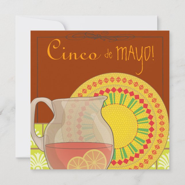 C'est une invitation à la fête du Cinco de Mayo (Devant)