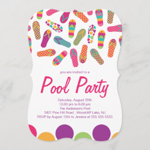 C'est une invitation à la Flip Flop Pool d'été