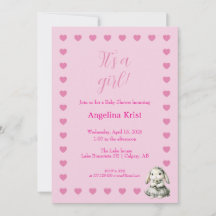 C'est une invitation à une fête prénatale pour une