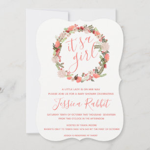 C'est une invitation baby shower fille