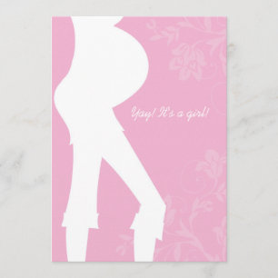 C'est une invitation de baby shower de fille