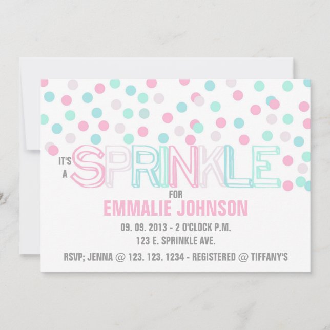 C'EST UNE INVITATION SPRINKLE (Devant)