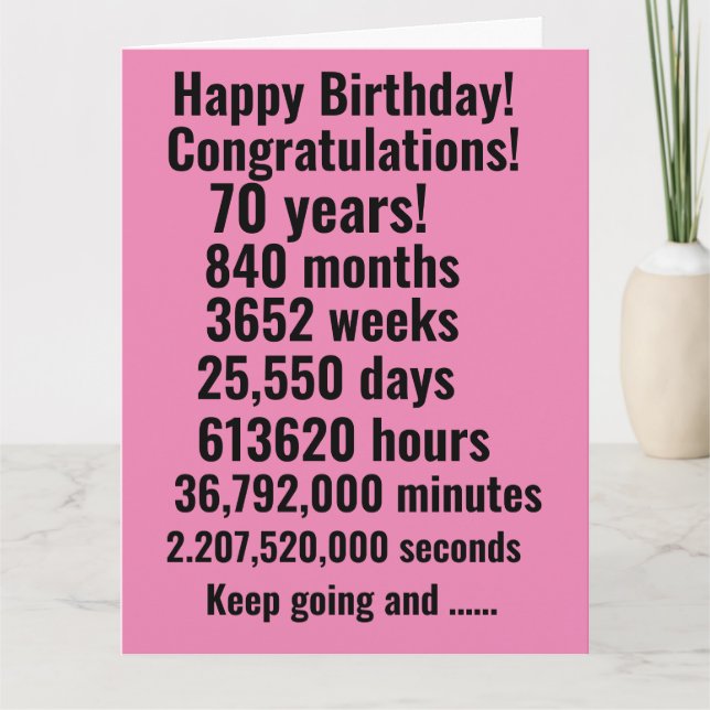 C'est une magnifique carte d'anniversaire inspiran (Devant)