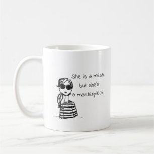 C'est une Mess Typography Drôle Citer du café Mug