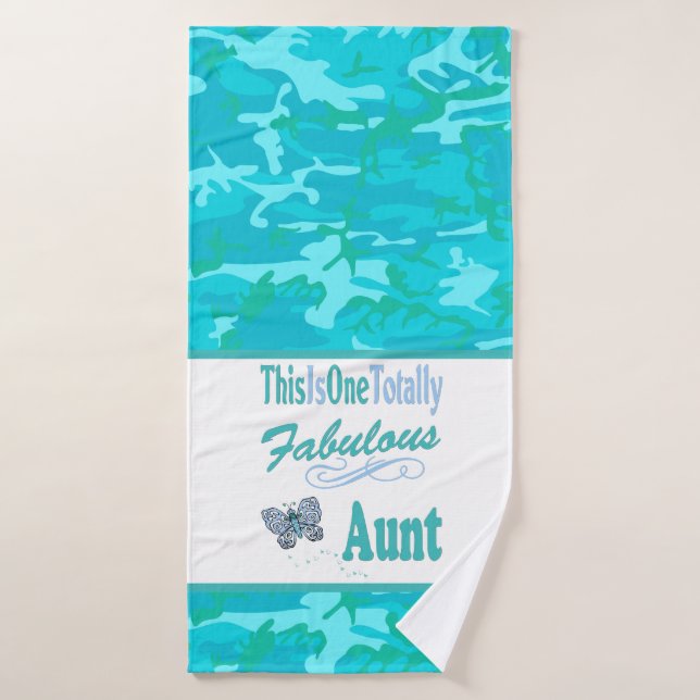 C'Est Une Tante Bleue Butterfly Totalement Fabuleu (Serviette de bain)