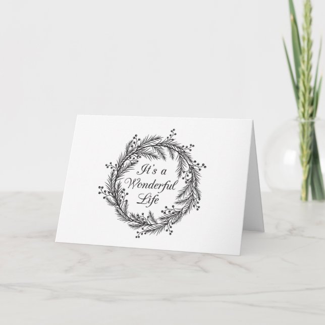 C'est une vie merveilleuse - Carte de voeux de Noë (Devant)