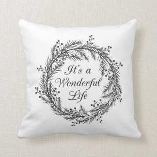 C'est une vie merveilleuse - coussin de Noël