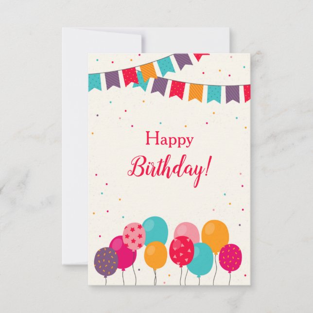 C'est votre carte de voeux d'anniversaire (Devant)
