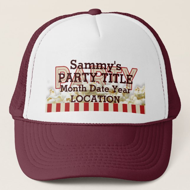 C'est votre Casquette de parti personnalisé style  (Devant)