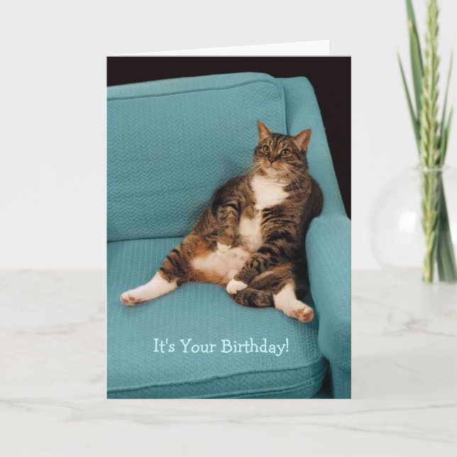 C'est votre grande grosse carte de voeux de chat (Devant)