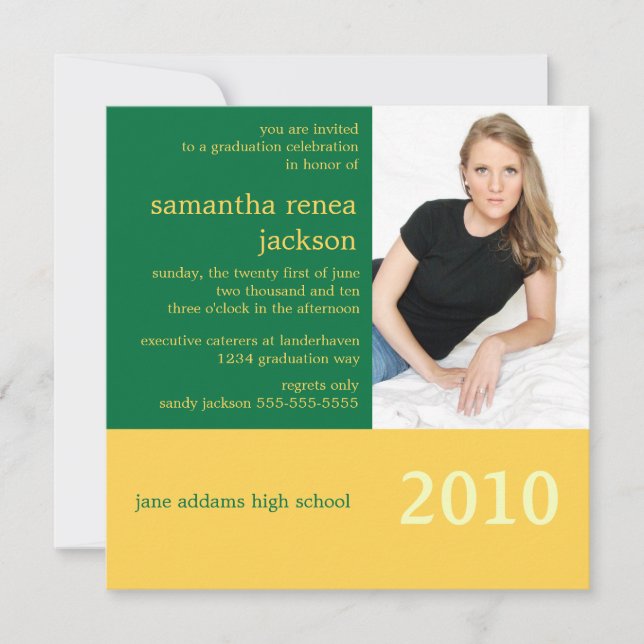 C'est votre invitation d'obtention du diplôme (Devant)