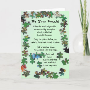 C'est votre puzzle ! Carte avec des morceaux