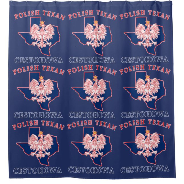 Cestohowa Polnisch Texan Duschvorhang (Vorderseite)