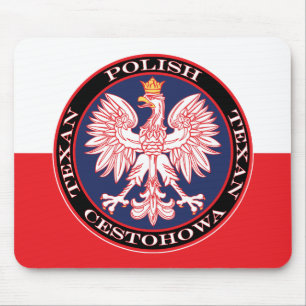 Cestohowa Runde Polnisch Texan Mousepad