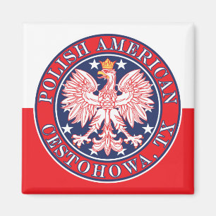 Cestohowa Texas Polnischer Adler Magnet